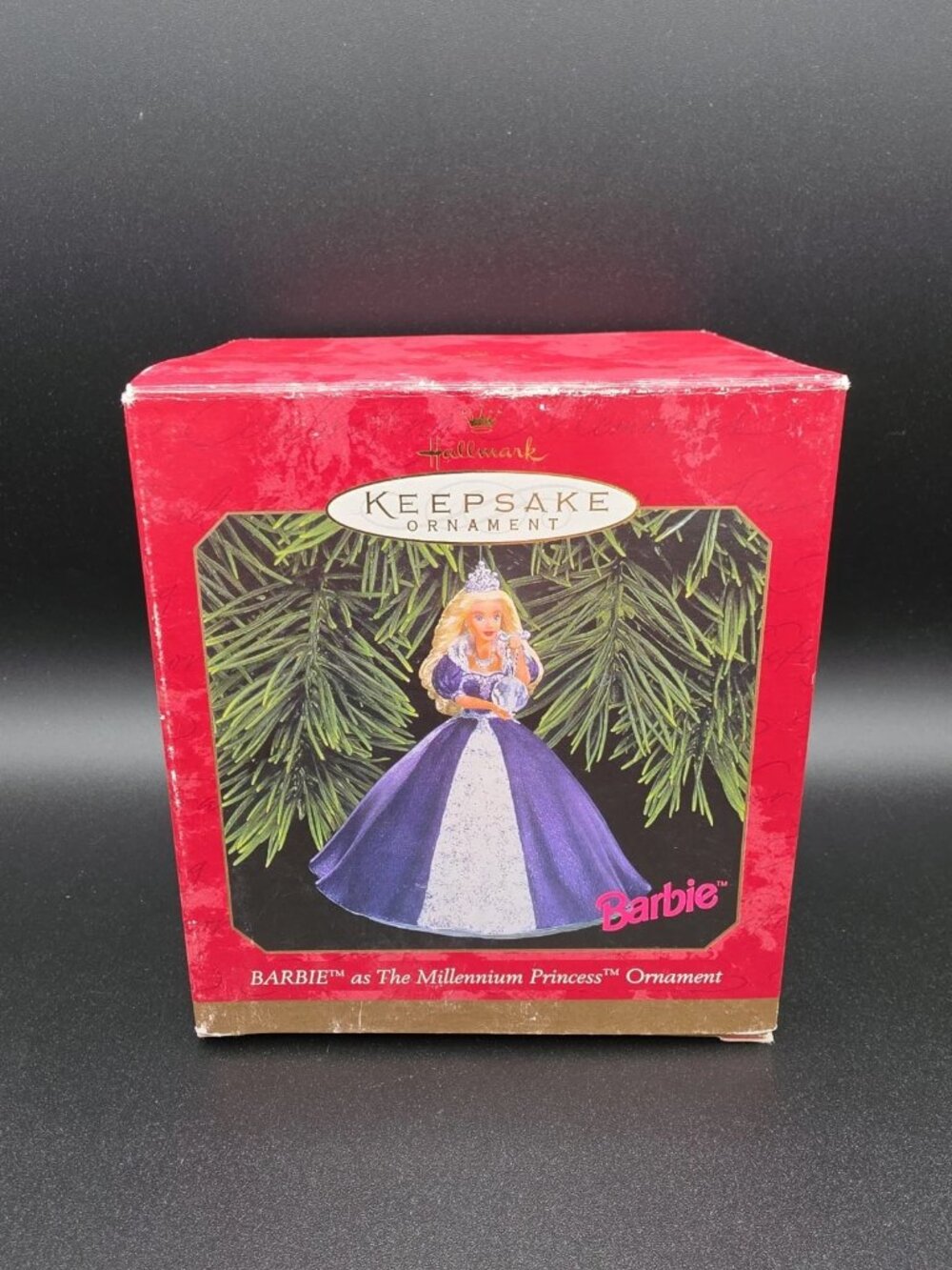 Vtg Hallmark 1999 Barbie As The Millennium Princess Keepsake Ornament NIOB